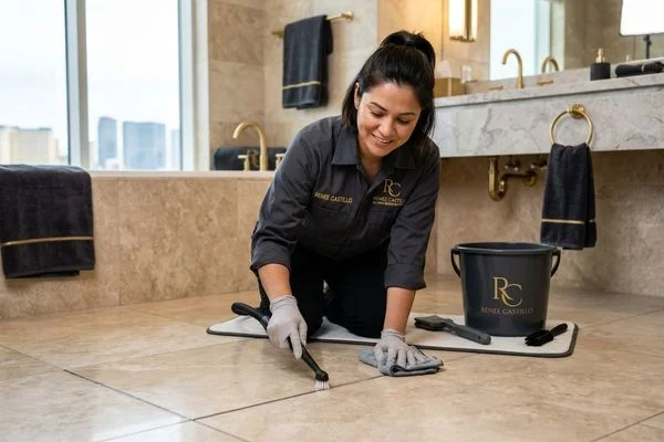 Renee Castillo, tile and grout restoration specialist