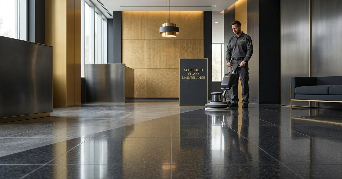 Commercial VCT floor maintenance schedule